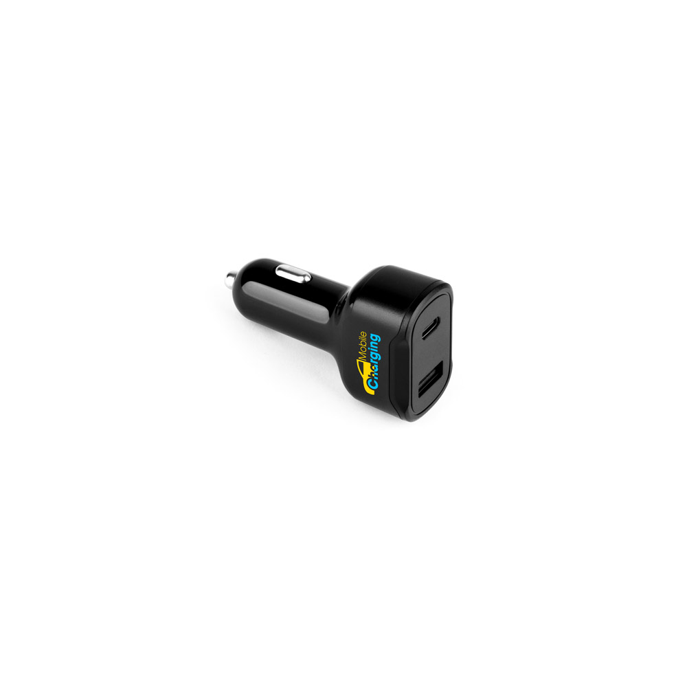 Novidade 2026!! Adaptador de isqueiro com porta USB-A 18W e USB-C 20W em 100% rABS