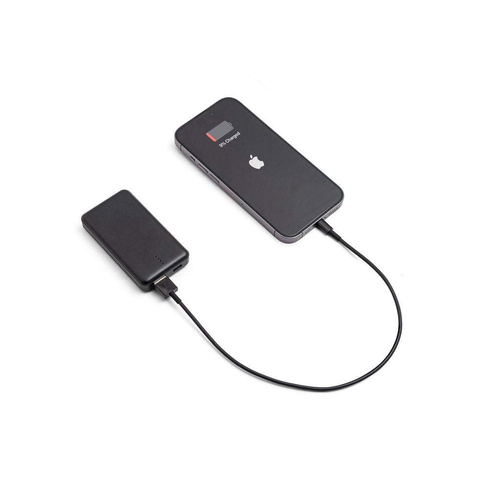 Novidade 2026!!!! Bateria portátil em ABS 100% reciclado e capacidade de 4.000 mAh