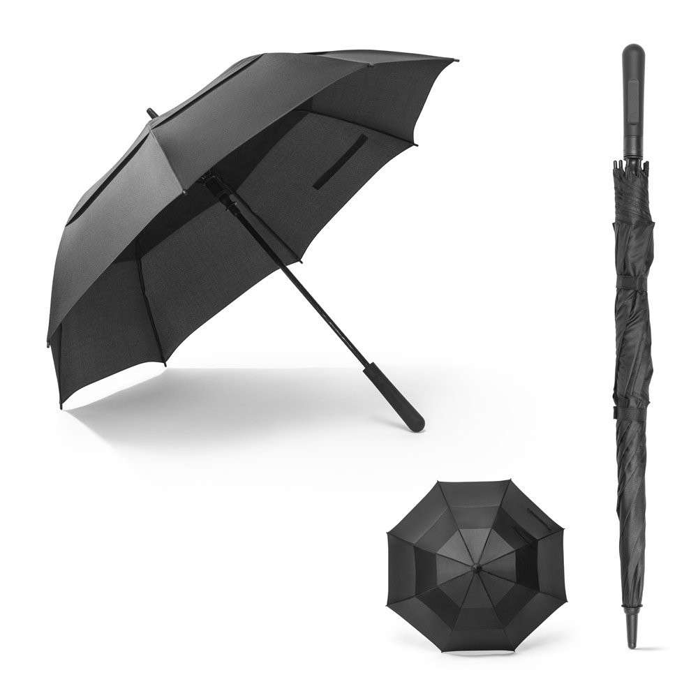 Novidade 2026!! Guarda-chuva de 27.5'' em poliéster 100% reciclado pongee 190T com abertura automática