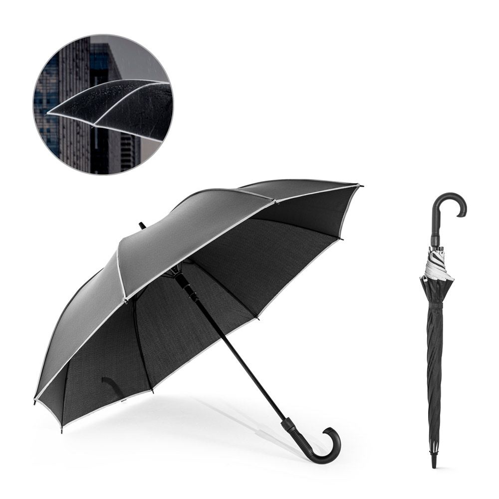 Novidade 2026!! Guarda-chuva de 27" em poliéster 100% reciclado pongee 190T à prova de vento