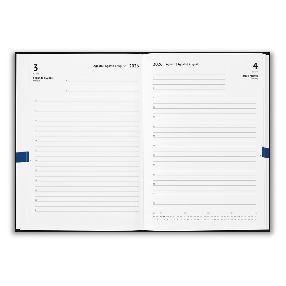 Agenda 2026!!! Agenda A5 em PU (58% reciclado) e PET reciclado (100% rPET) 300D
