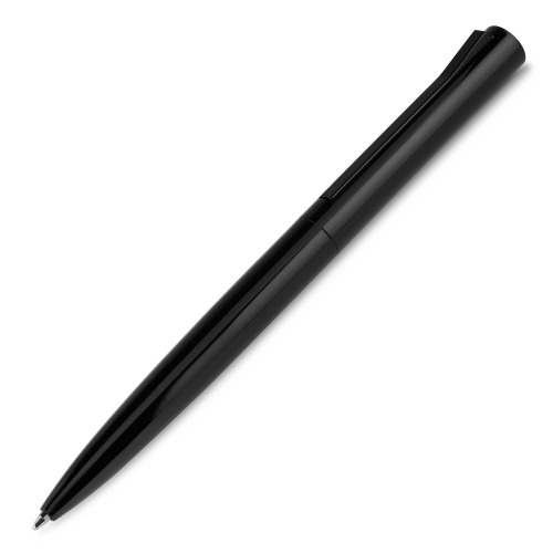 Caneta de metal retrátil.  Obs.: A parte superior da caneta é plástica. 14,5 x ø1,3 cm