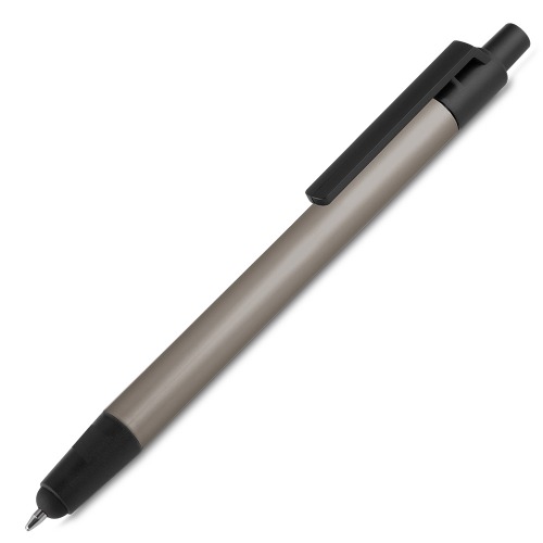 Caneta em metal com ponta touch. 14,0 x ø1,3 cm