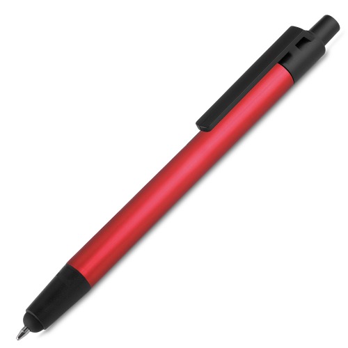 Caneta em metal com ponta touch. 14,0 x ø1,3 cm