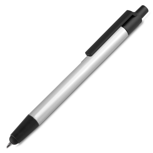 Caneta em metal com ponta touch. 14,0 x ø1,3 cm