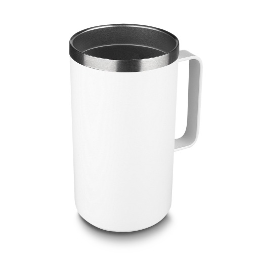 Caneca térmica em aço inox. Capacidade até 750 ml. 16,5 x ø9 cm