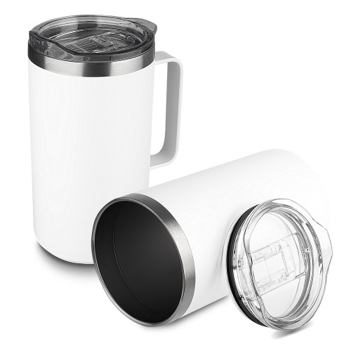 Caneca térmica em aço inox. Capacidade até 750 ml. 16,5 x ø9 cm