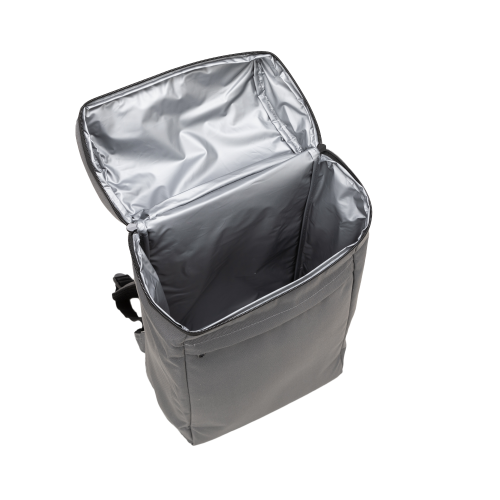Mochila térmica tecido poliéster.  Capacidade 16 litros. 45 x 24 x 15 cm