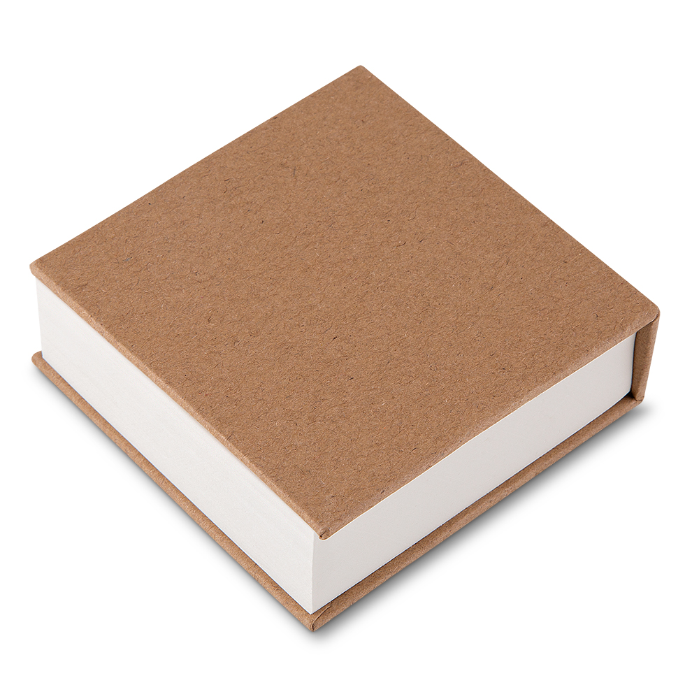 Bloco de anotações com 200 folhas. 8,1x8,3x2,6cm