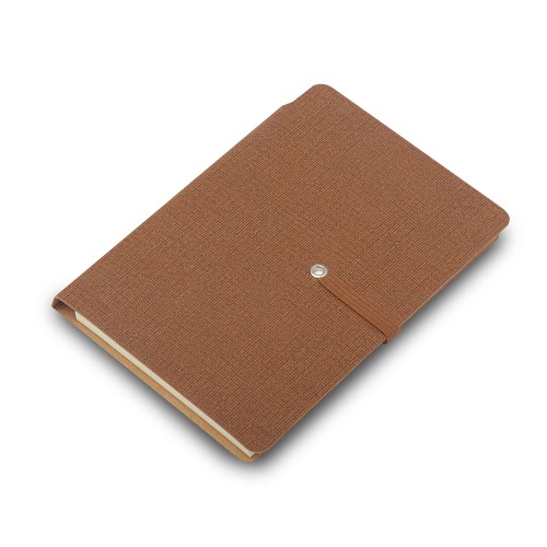 Bloco de notas com elástico. 48 folhas. 14,4 x 9,4 x 1,0cm