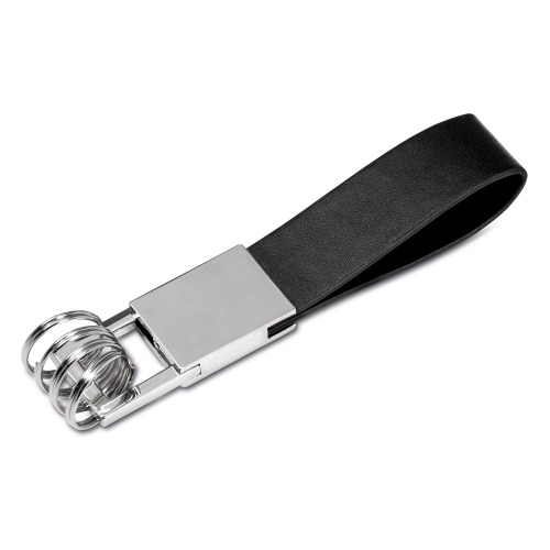 Chaveiro com alça de couro sintético