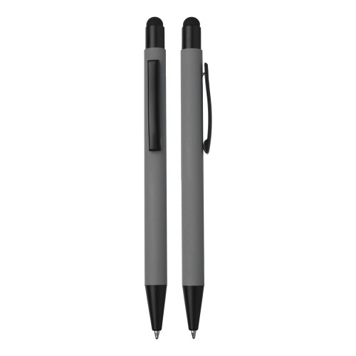 Caneta em metal com ponta touch. 14,5xø1,0cm