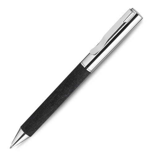 Caneta de metal, acompanha estojo em material reciclável na cor da caneta. 14xø1,0cm