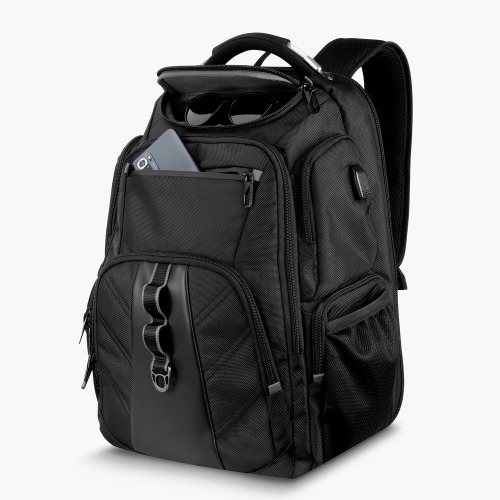 Mochila Premium para notebook em tecido poliéster. 55x35x25cm