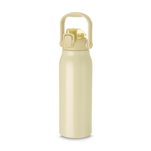 Garrafa térmica em aço inox, com capacidade de até 1,5L. Tampa rosqueável, bico removível. 27xø10,5cm