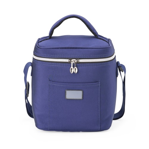 Bolsa Térmica em tecido sintético, capacidade de 7 litros. 23 x 20,5 x 16 cm.