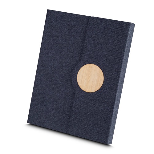 Caderno Capa em RPET e Detalhe em Bambu