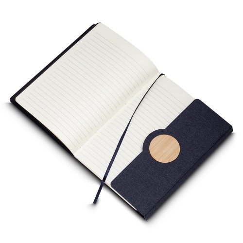 Caderno Capa em RPET e Detalhe em Bambu