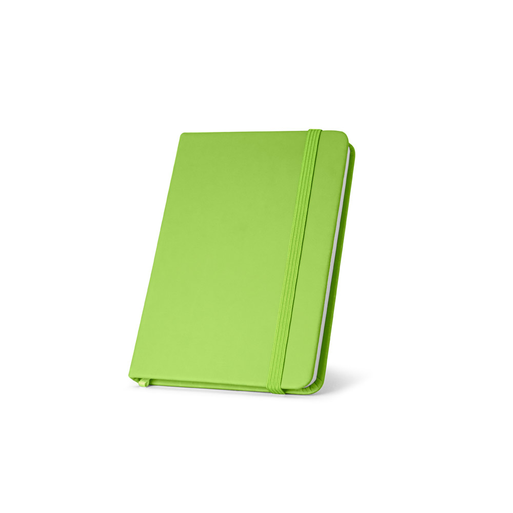 Caderno de bolso de capa dura em c. sintético com 160 páginas lisas