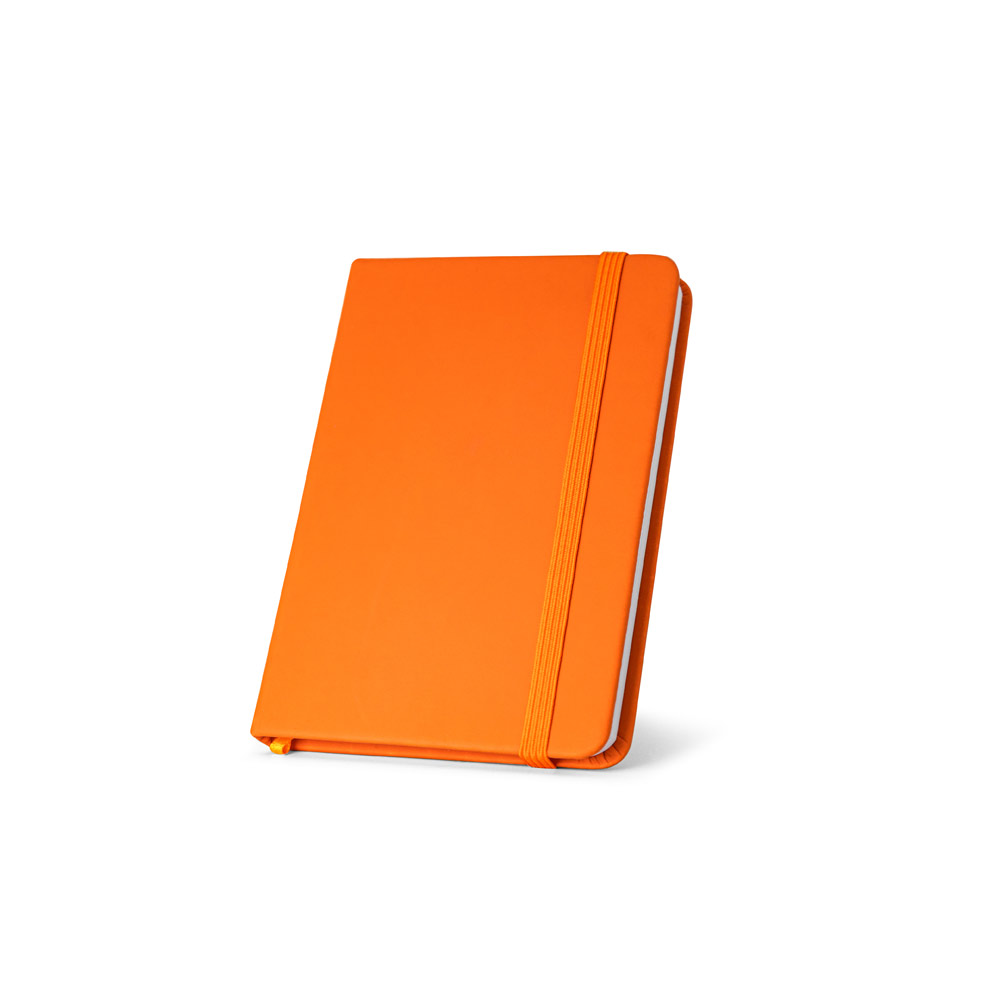 Caderno de bolso de capa dura em c. sintético com 160 páginas lisas