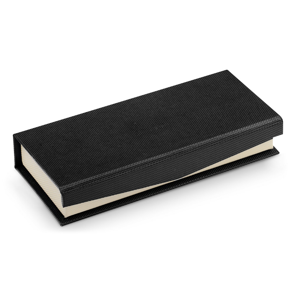 Conjunto de esferográfica e roller em metal com escrita em azul