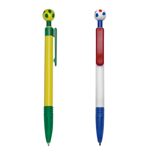 Caneta Plástica Bola de Futebol Copa do Mundo