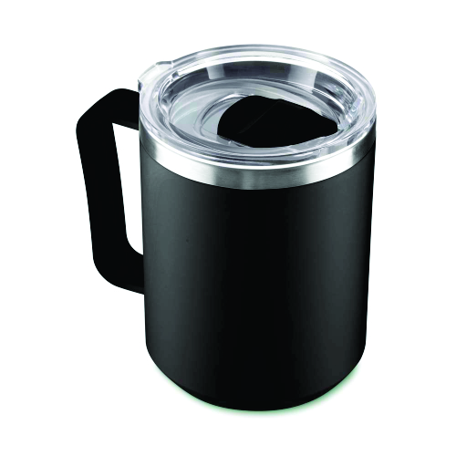 Caneca 450 ml com parte interior em INOX e exterior em plástico PP