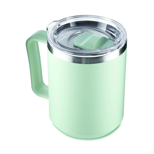 Caneca 450 ml com parte interior em INOX e exterior em plástico PP