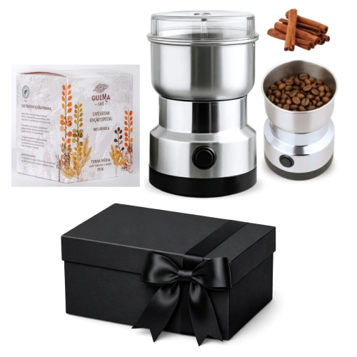 Kit Café Premiado Melhor do Mundo com Moedor de Café