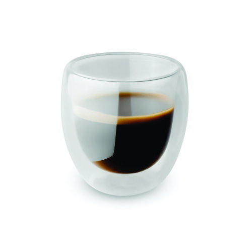 Conjunto com 2 copos de vidro borossilicato 150ml.