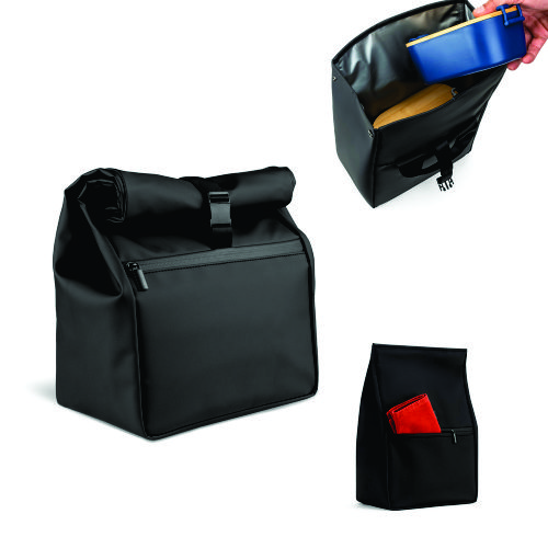 Bolsa térmica "roll top" em PU, com isolamento em PEVA (7L)
