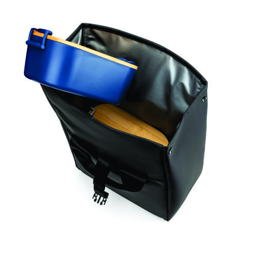 Bolsa térmica "roll top" em PU, com isolamento em PEVA (7L)