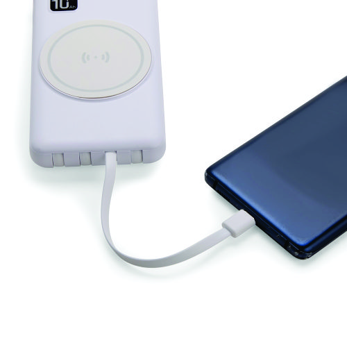 Power Bank 10.000mAh com Carregamento via Indução ou via Cabo