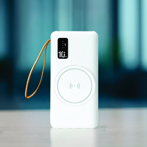 Power Bank 10.000mAh com Carregamento via Indução ou via Cabo