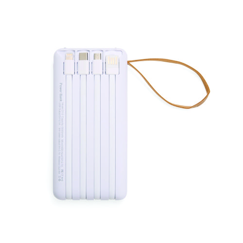 Power Bank 10.000mAh com Carregamento via Indução ou via Cabo