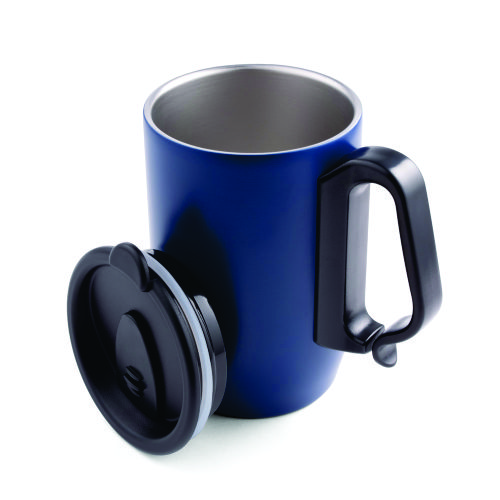 Novidade 2027! Caneca de viagem térmica em aço inox (400 mL)