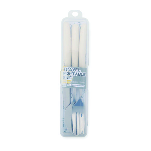Kit Talheres para Viagem. Jogo de Talher em estojo para viagem